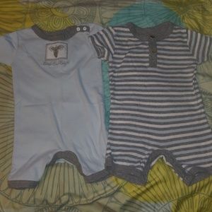 Burt's Bees 2 rompers